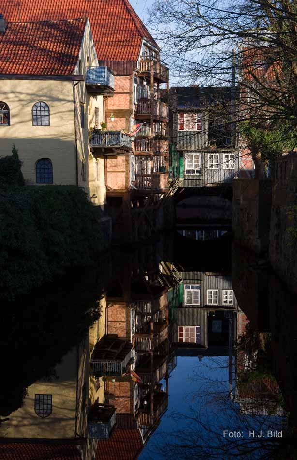 Die Hudebrücke in Stade