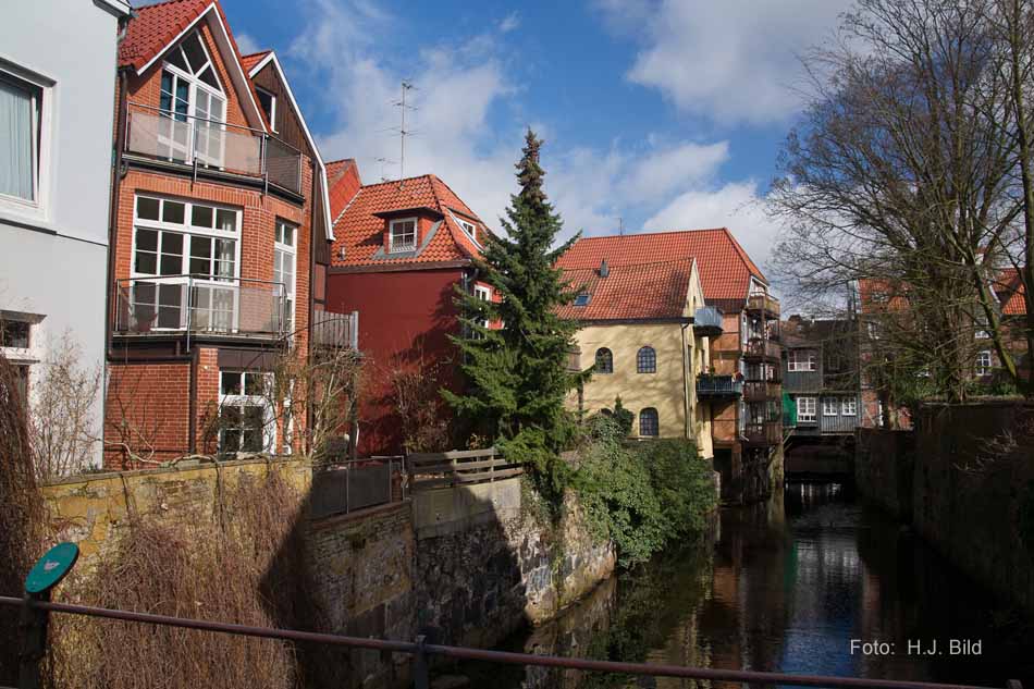 Die Hudebrücke in Stade