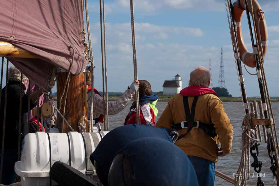 Segel-Ausflug mit dem Ewer Wilhelmine
