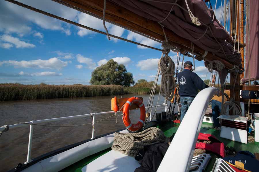 Segel-Ausflug mit dem Ewer Wilhelmine