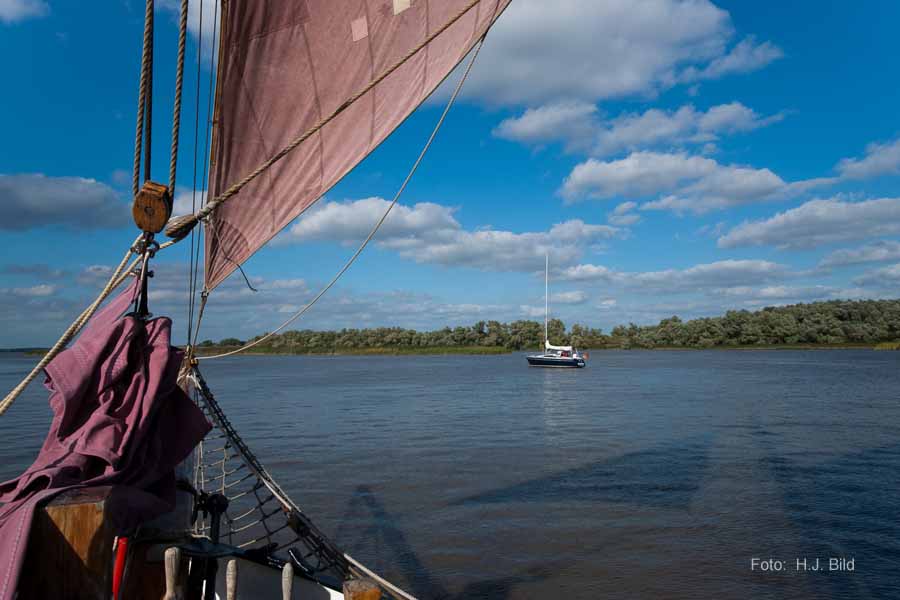 Segel-Ausflug mit dem Ewer Wilhelmine