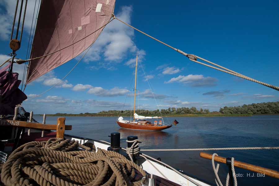 Segel-Ausflug mit dem Ewer Wilhelmine