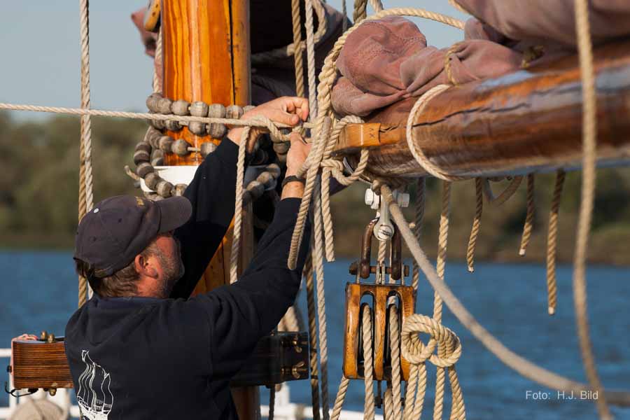 Segel-Ausflug mit dem Ewer Wilhelmine