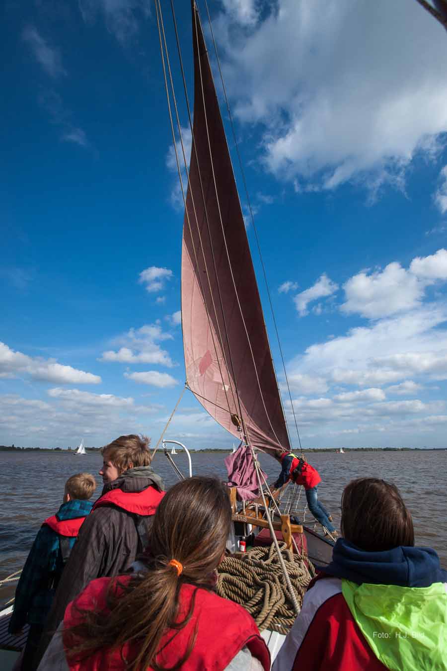 Segel-Ausflug mit dem Ewer Wilhelmine
