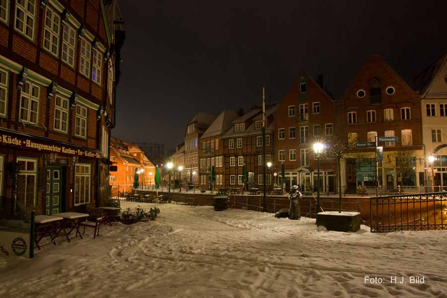 Nacht-Fotos vom Stader Fischmarkt