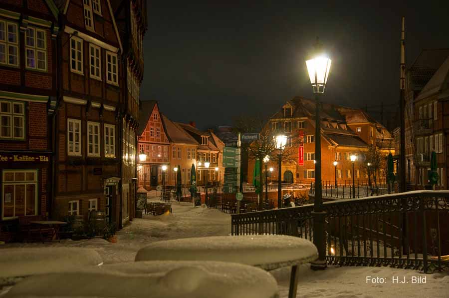 Nacht-Fotos vom Stader Fischmarkt