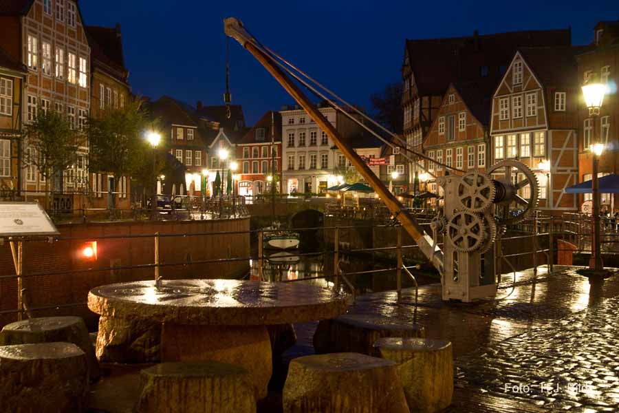 Nacht-Fotos vom Stader Fischmarkt