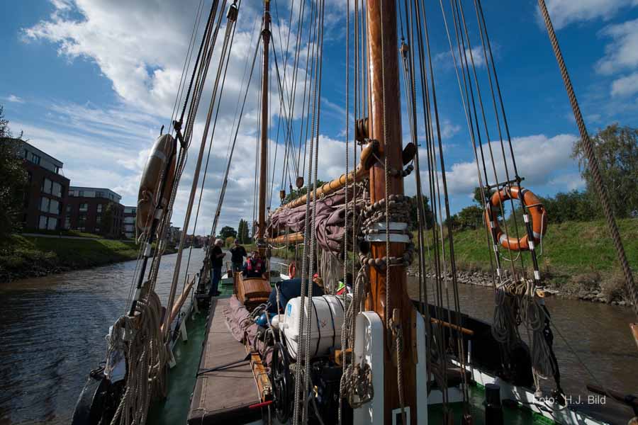 Segel-Ausflug mit dem Ewer Wilhelmine