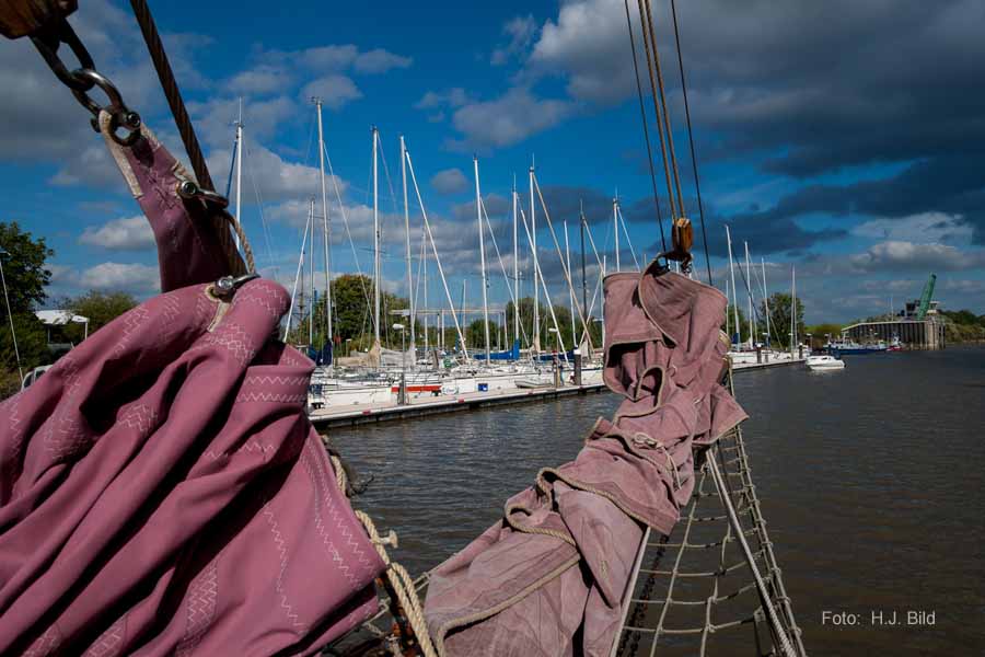 Segel-Ausflug mit dem Ewer Wilhelmine