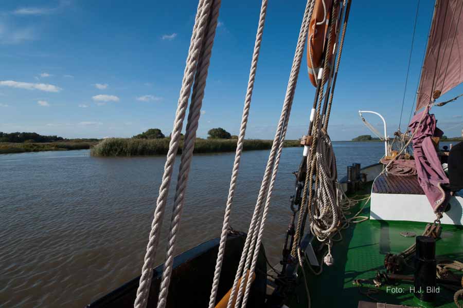 Segel-Ausflug mit dem Ewer Wilhelmine