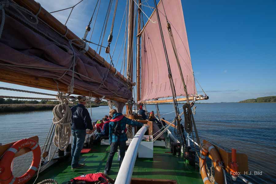 Segel-Ausflug mit dem Ewer Wilhelmine