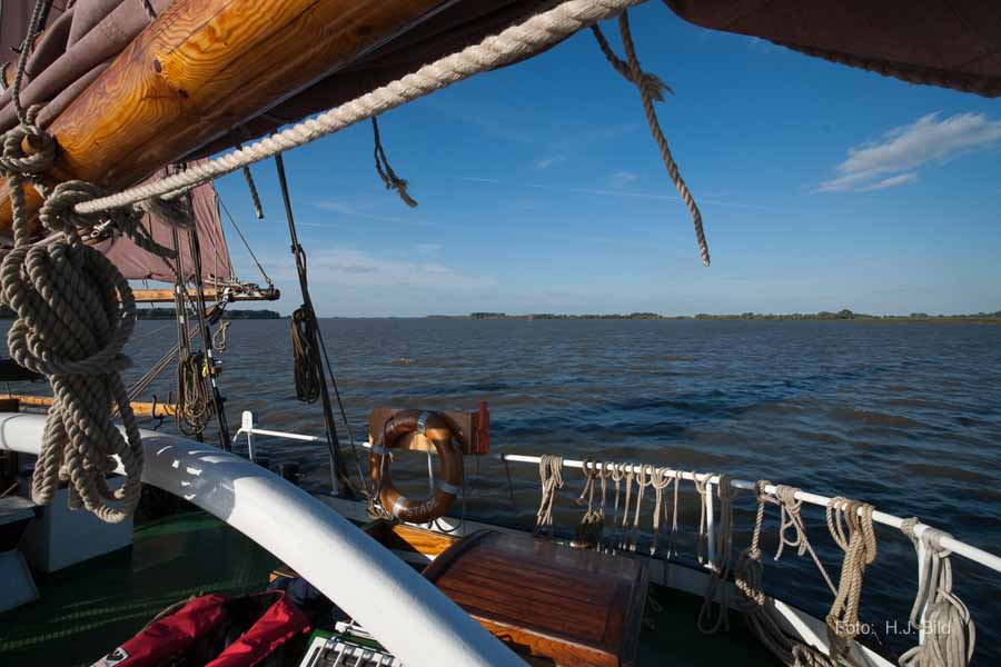 Segel-Ausflug mit dem Ewer Wilhelmine