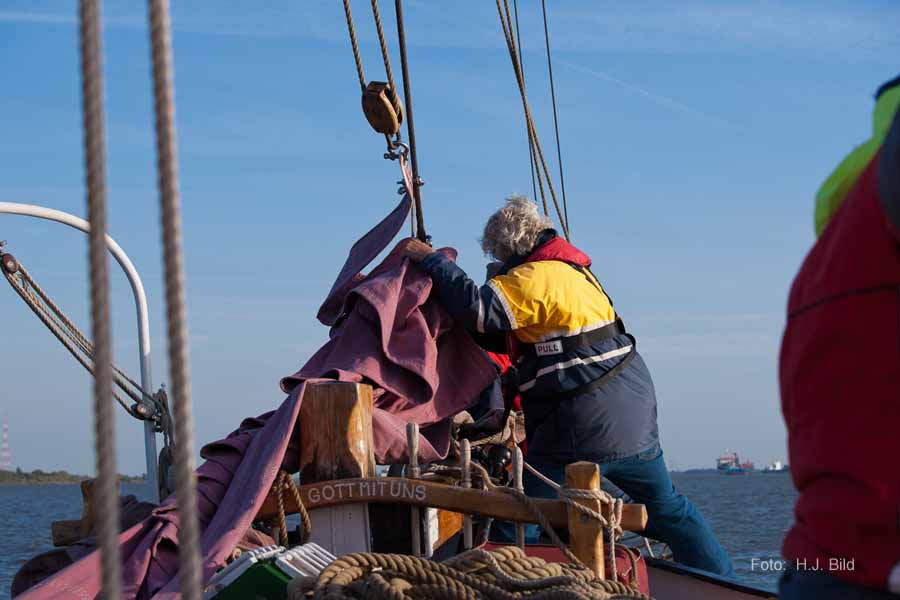 Segel-Ausflug mit dem Ewer Wilhelmine