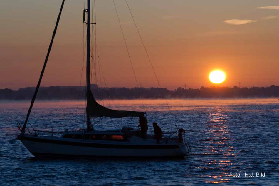 Morgenroete und Sonnenaufgang