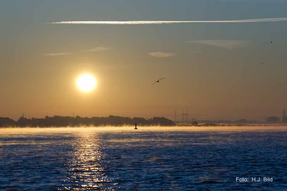 Morgenroete und Sonnenaufgang