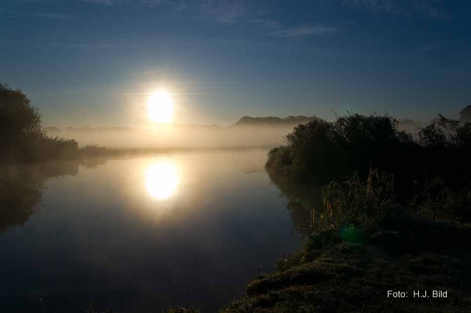 Morgenroete und Sonnenaufgang